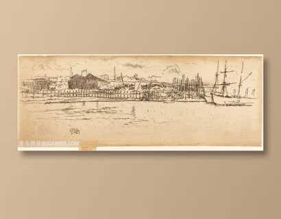 惠斯勒素描建筑装饰画 惠斯勒素描建筑装饰画