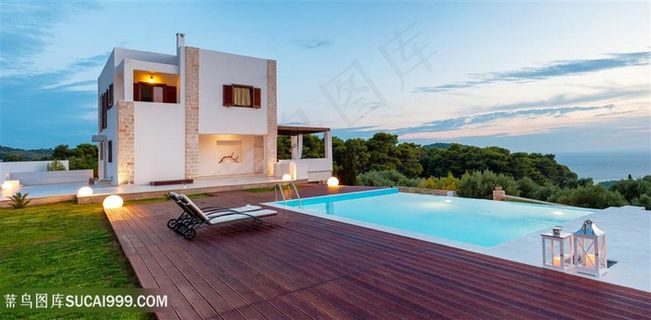 高档奢华别墅建筑高清图片