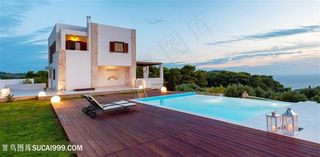 高档奢华别墅建筑高清图片