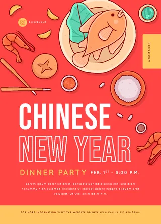 新年海报贺卡红包背景