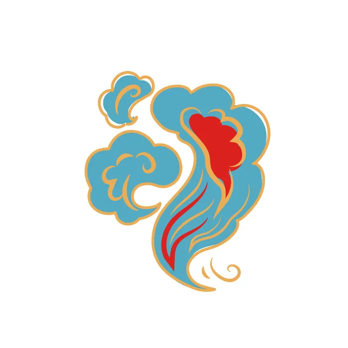 中国风中式国潮敦煌云纹祥云插画图案云朵云彩元素PSDAI设计素材ai矢量模版下载