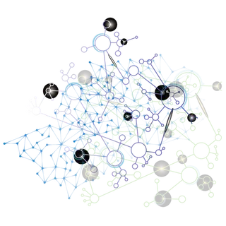 灰色圆点网格纹交错科技kv主视觉