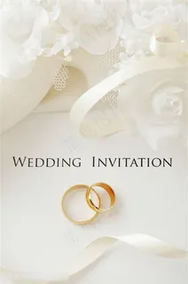 金戒指与丝带珠宝首饰高清图片