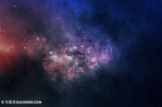 朦胧云彩星空宇宙背景图片