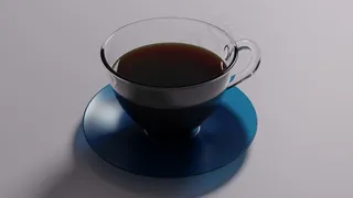 一杯黑咖啡热饮图片