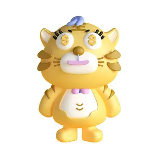 PNG免扣2022虎年新年春节元旦卡通老虎形象图片插画PSD设计素材