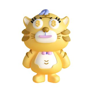 PNG免扣2022虎年新年春节元旦卡通老虎形象图片插画PSD设计素材