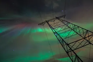 绿色极光壁纸图片