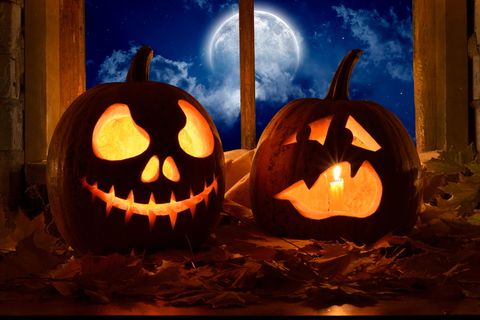 万圣夜南瓜灯图片