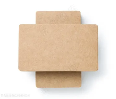 褐色空白名片设计高清图片