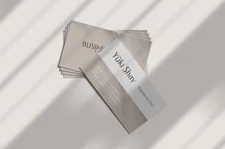 名片样机  不带文字效果请看清