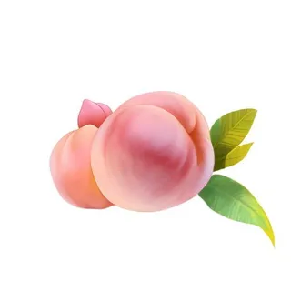 水蜜桃水果免抠