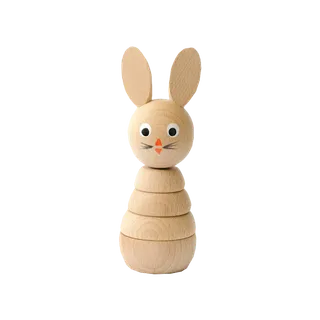 兔子木头玩具