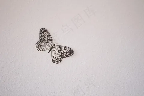 卡通黑色蝴蝶背景图片 卡通黑色蝴蝶背景图片