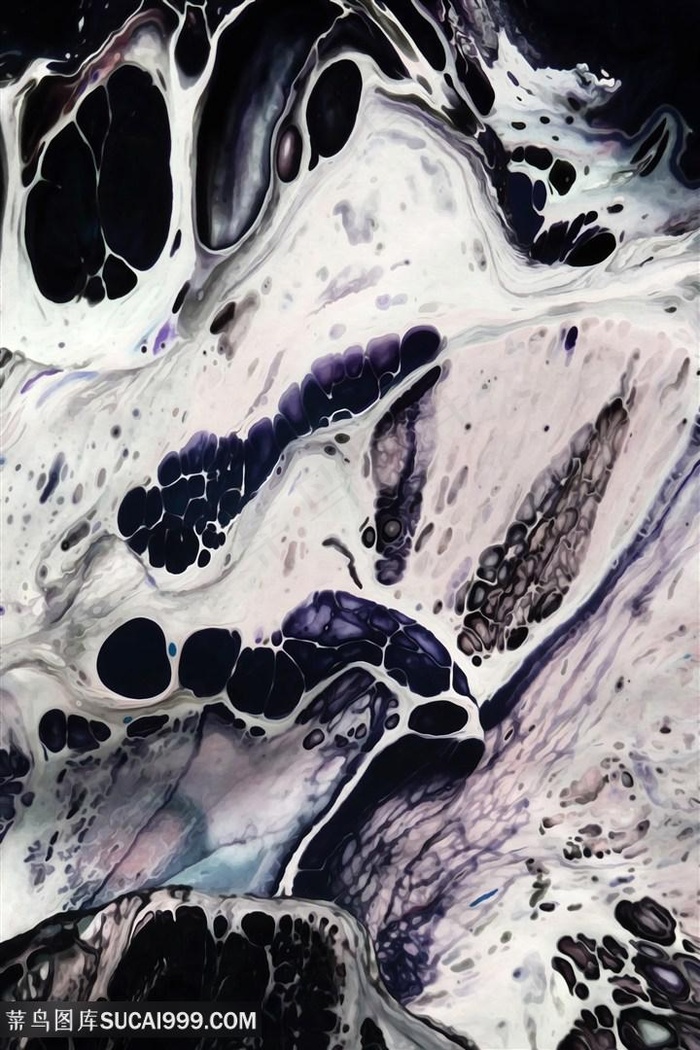 抽象大理石水彩艺术油画