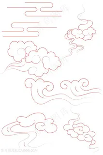 云朵 白云 云彩 中国风祥云 古风祥云插画
