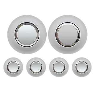 银色圆环金属装饰卡通