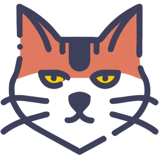 MBE风格猫头矢量元素