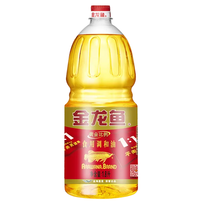 金龙鱼调和油1.8升超市商品白底图免抠实物摄影png格式图片透明底