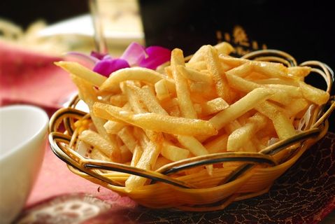 阿伦西亚美味小食炸薯条美食素材