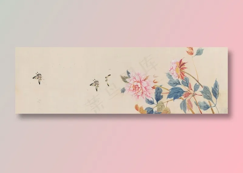 中国风水墨banner海报背景psd模版下载