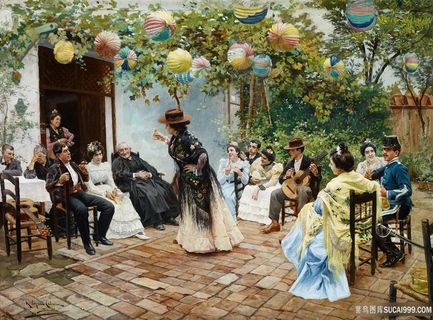 新婚夫妇田园美景