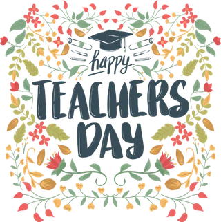 教师节花瓣橘色少儿兴趣班素材