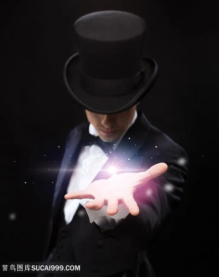 正在表演魔法的魔法师