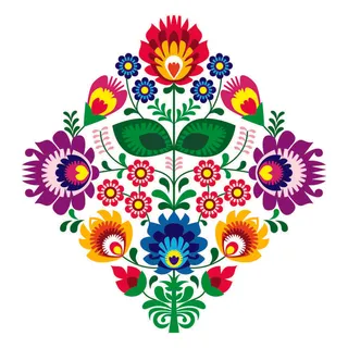 少数民族藏族特色花纹波西米亚风纹理背景图案设计AI矢量图片素材