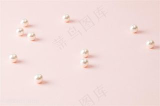 珍珠粉色留白背景
