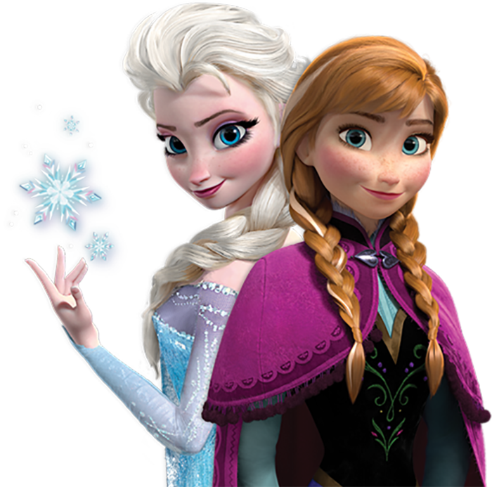 冰雪女王卡通素材简笔