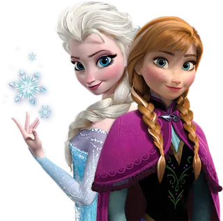 冰雪女王卡通素材简笔