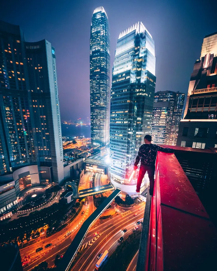 高清唯美城市夜景高楼大厦