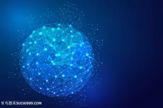 科技地球蓝色背景