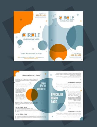 欧美风格宣传单页矢量AI素材