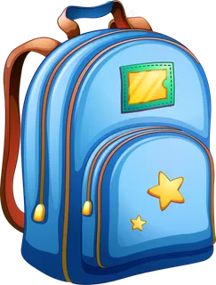 蓝色卡通书包