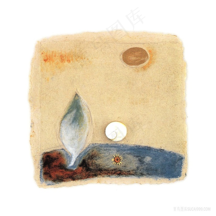 复古海景时尚艺术插画