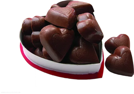 爱心型巧克力情人节
