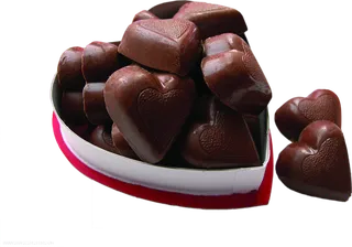 爱心型巧克力情人节