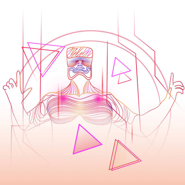 科技人工智能虚拟现实VR元宇宙海报模板PSD分层设计素材