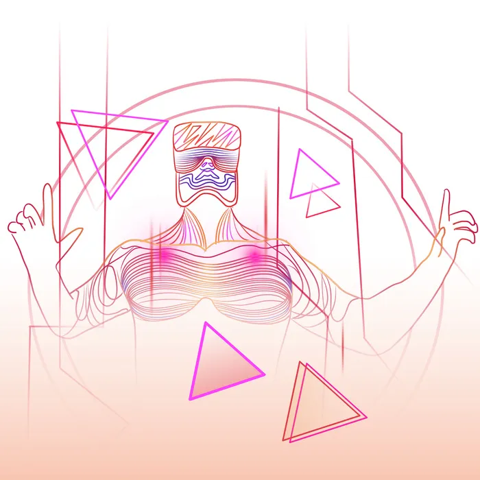 科技人工智能虚拟现实VR元宇宙海报模板PSD分层设计素材
