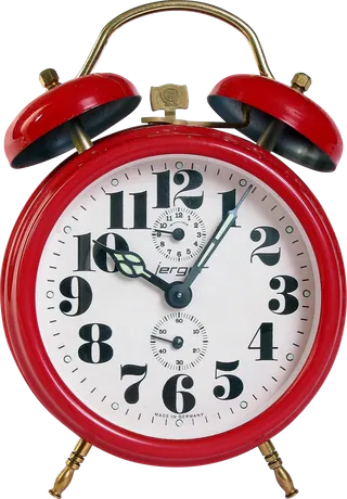 红色铁闹钟