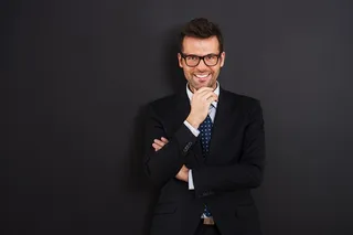 微笑的商务男士