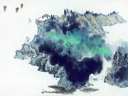 水墨山水画素材 水墨山水画素材