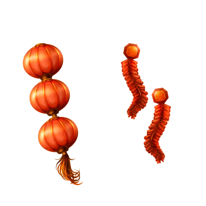 中国新年灯笼兔年免抠
