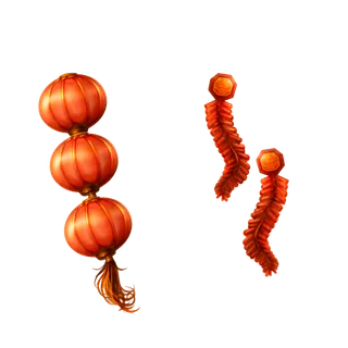 中国新年灯笼兔年免抠