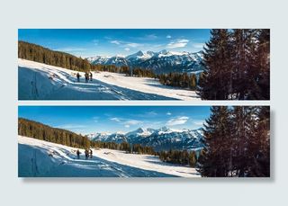 冬天白雪背景风景