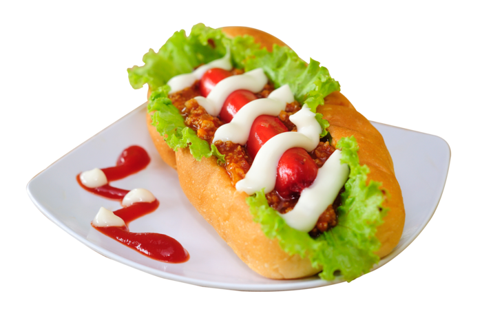 热狗摆盘食物