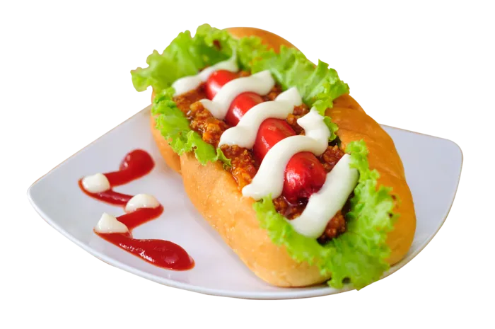 热狗摆盘食物