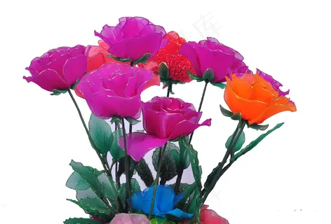 玫瑰丝网花图片